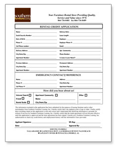 rental application rental application