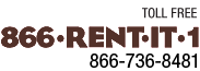 Toll Free: 866-Rent-It-1 / 866-763-8481